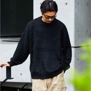 フリークスストア(FREAK'S STORE)のビッグシルエット モヘヤタッチ クルーネック シャギーニット(ニット/セーター)