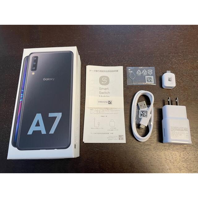 SAMSUNG Galaxy A7 ブラック SM-A750C 1