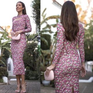 通販好評 ZARA 花柄vintage風ロングワンピースの通販 by m shop|ザラ