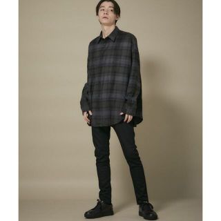 N.Hoolywood 18AW ブロックチェック ネルシャツ　ビッグシルエット