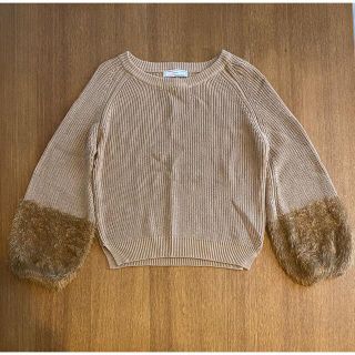 スコットクラブ(SCOT CLUB)の【美品】SCOTCLUB系列　袖口フェザーニット(ニット/セーター)