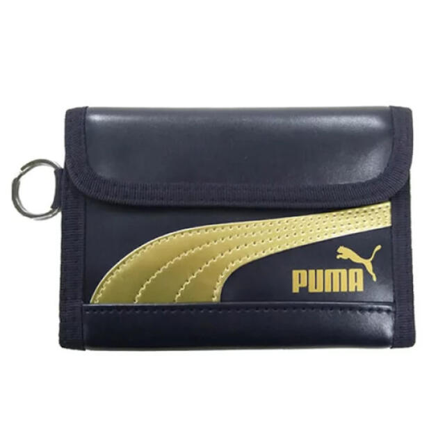 PUMA(プーマ)のプーマ財布　レザースリムウォレット　ネイビーPM132NB-2500 メンズのファッション小物(折り財布)の商品写真