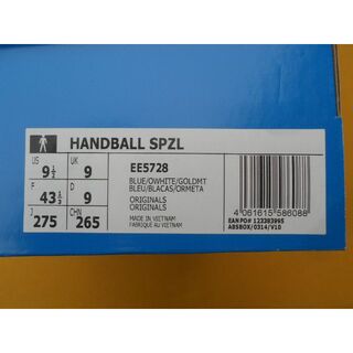 アディダス HANDBALL SPZL 27,5cm 青白ガム オリジナルス