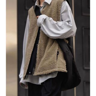 シュタイン(stein)のstein Wool Boa Reversible Vest(ベスト)