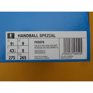 adidas - アディダス HANDBALL SPZL 27,5cm 黒黄ガム オリジナルスの