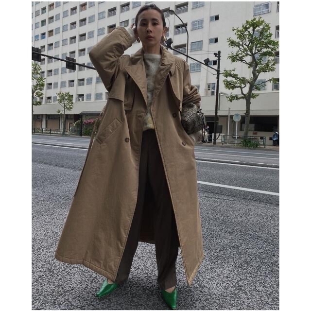 レディースAmeri VINTAGE Thindown trench coat ダウン