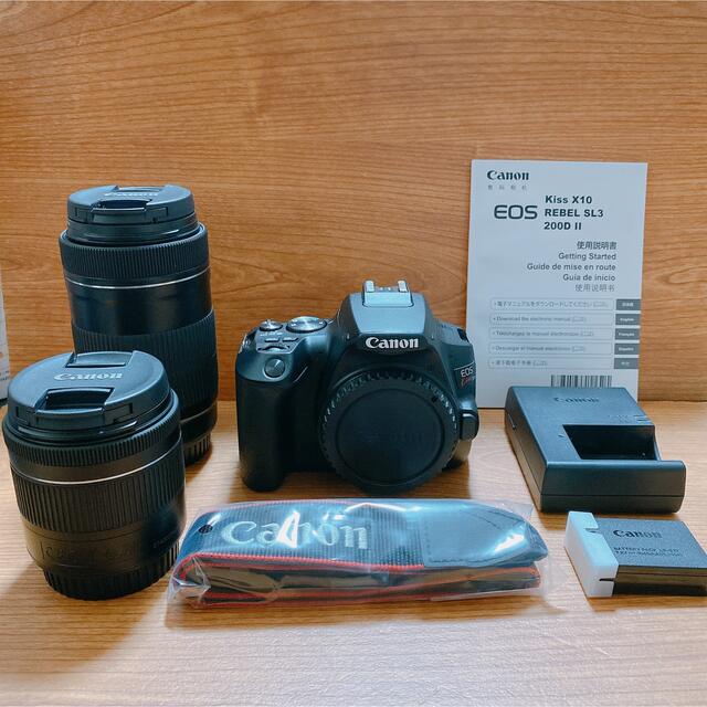 【美品】Canon  EOS KISS X10 Wズームキット BK