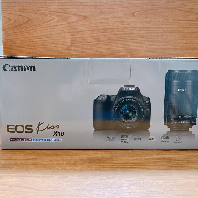 【美品】Canon  EOS KISS X10 Wズームキット BK