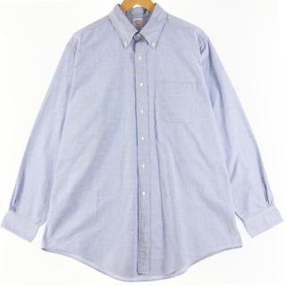 ブルックスブラザース(Brooks Brothers)の古着 ブルックスブラザーズ Brooks Brothers Est.1818 長袖 ボタンダウンシャツ USA製 メンズXL /eaa283200(シャツ)