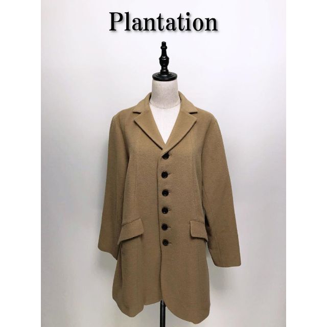 457 Plantaion プランテーション チェスターコート ベージュ M 新しい