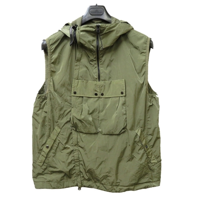 C.P.COMPANY】希少 完売品 ゴーグル ナイロンベスト 50 カーキ 『3年