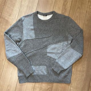 ディーゼル(DIESEL)の【極美品】ディーゼル ニット × スウェット パッチワーク セーター(ニット/セーター)