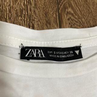 ザラ(ZARA)のZARA Tシャツ　フリル　白T(Tシャツ(半袖/袖なし))
