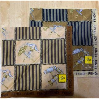 フェンディ(FENDI)の値下げしました！【新品】FENDI 大判ハンカチ 2枚セット(ハンカチ)