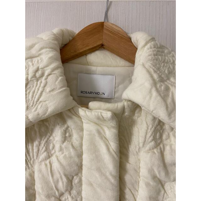 rosarymoon FluffyJacquardQuiltedCoat