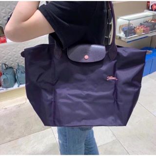 ロンシャン(LONGCHAMP)のロンシャン トートバッグ  ブルーベリー紫L肩掛けバッグ LONGCHAMP(トートバッグ)