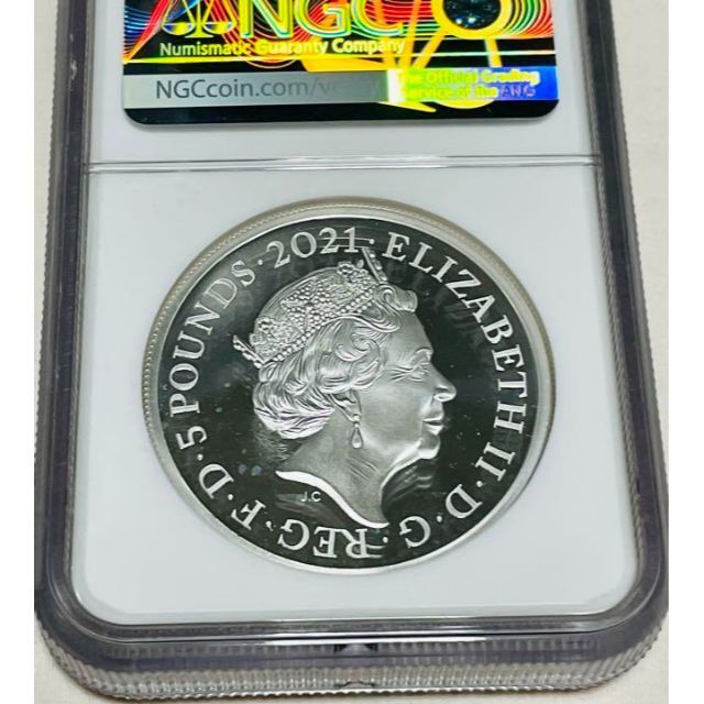 2021 ゴシッククラウン ２オンス銀貨 英国 5ポンド PF69 UCAM - 美術品 ...