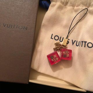 ルイヴィトン(LOUIS VUITTON)の【最終価格】LOUIS VUITTON 携帯ストラップ 美品 キューブ(ストラップ/イヤホンジャック)