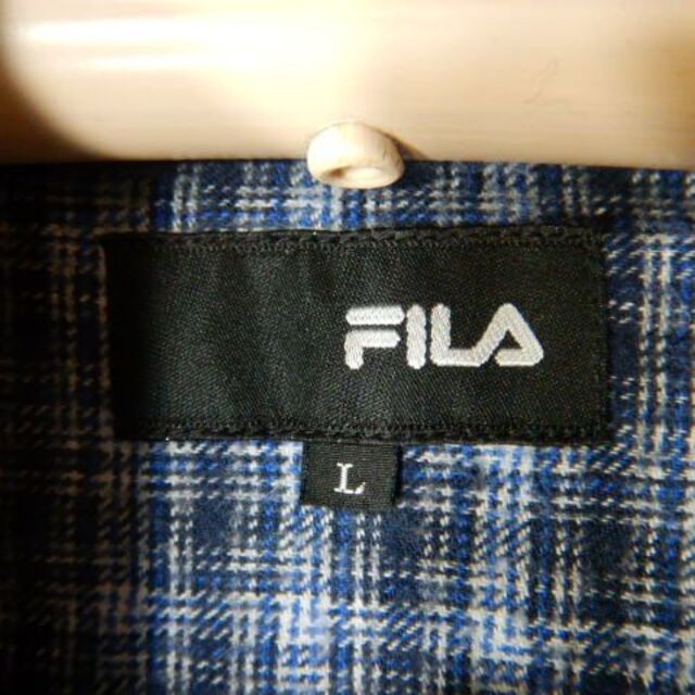 FILA(フィラ)の8244　フィラ　長袖　チェック　ボタンダウン　シャツ　ネルシャツ メンズのトップス(シャツ)の商品写真