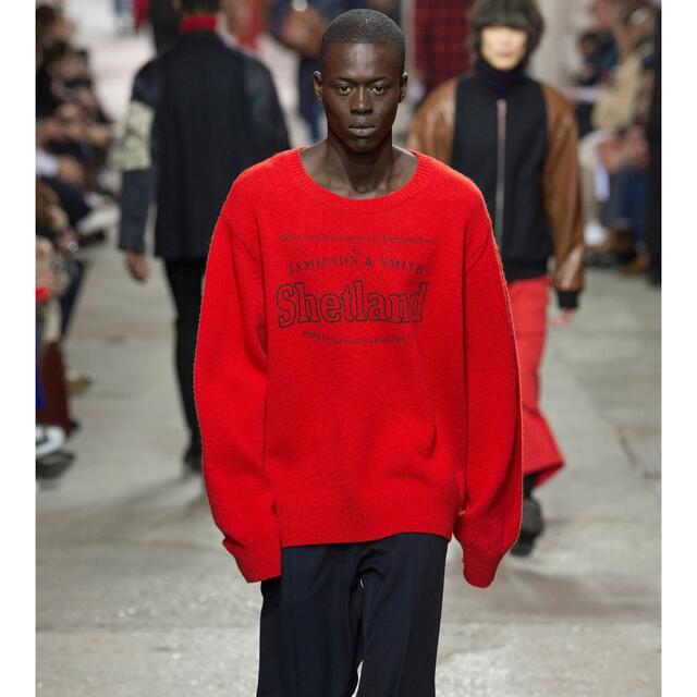 dries van notten 17AW 名作ニット RED