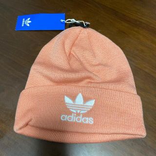 アディダス(adidas)のアディダス　adidas オリジナルス　ニット帽　帽子　レディース　ピンク(ニット帽/ビーニー)