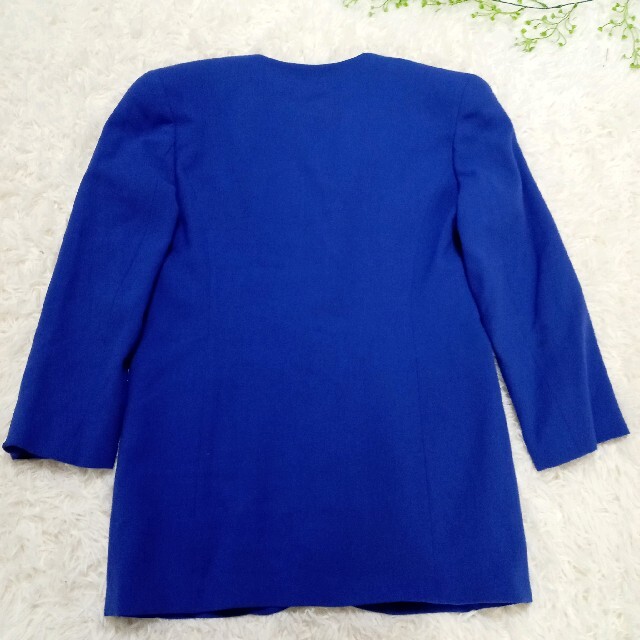 DONNAerre ドナエレ　パンツスーツ　イタリア製　ウール100％　青紫 レディースのフォーマル/ドレス(スーツ)の商品写真