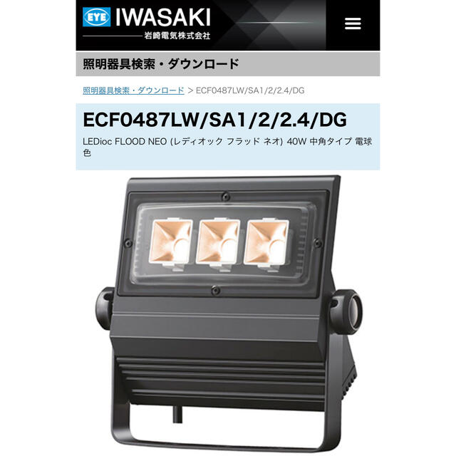 IWASAKI 照明器具　屋外灯　岩崎電気