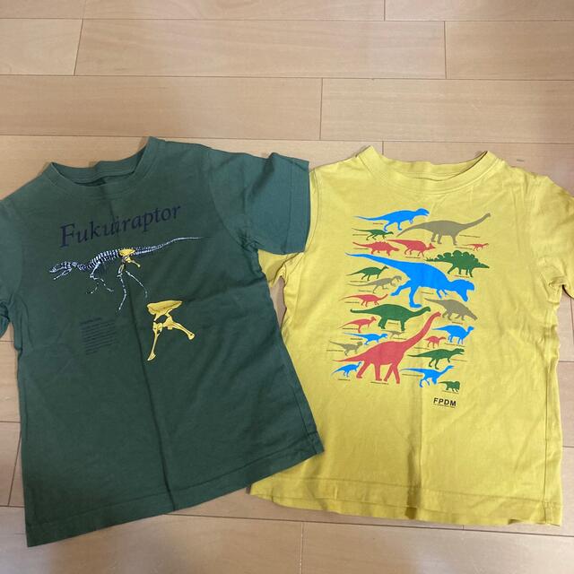 専用★美品★ミキハウス ダブルビー 恐竜Tシャツ セット 130