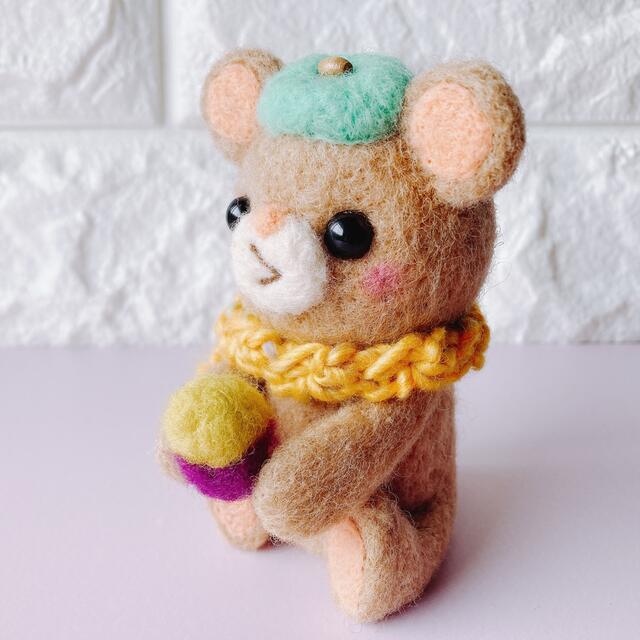 羊毛フェルト】焼き芋フーフーくまさん | clinicaversalles.com.pe