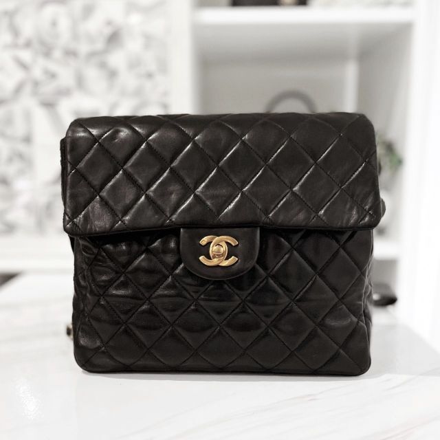 魅力の CHANEL - 美品☆ シャネル マトラッセ リュック 黒 ラムスキン