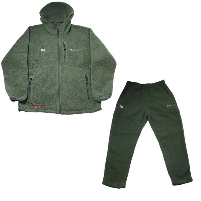 ○日本正規品○ WIND L Up Set Fleece Peak Snow SEA AND WIND - SEA