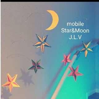 ￥1800→￥1500 星 star & moon mobile 輝き(彫刻/オブジェ)