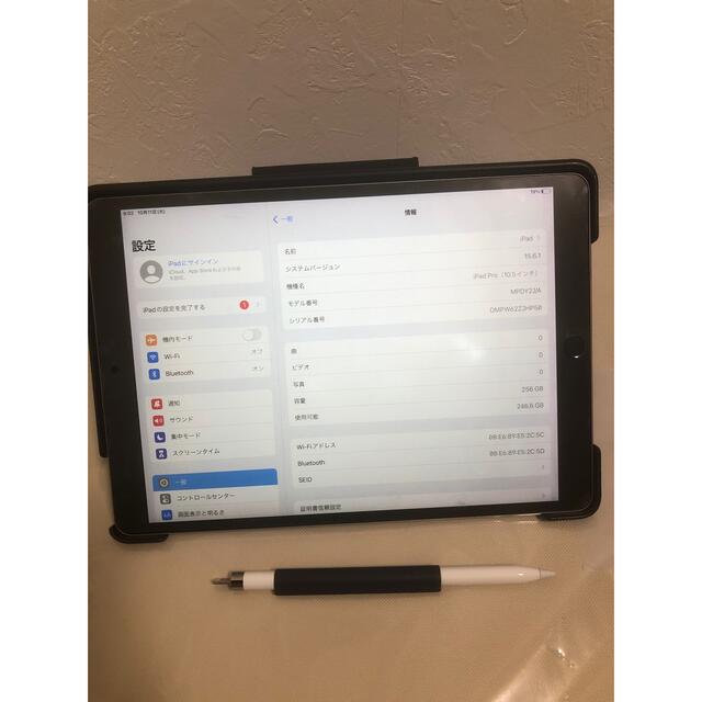 iPad Pro 10.5 インチ WiFi 256GB ApplePencilWi-Fi画面サイズ