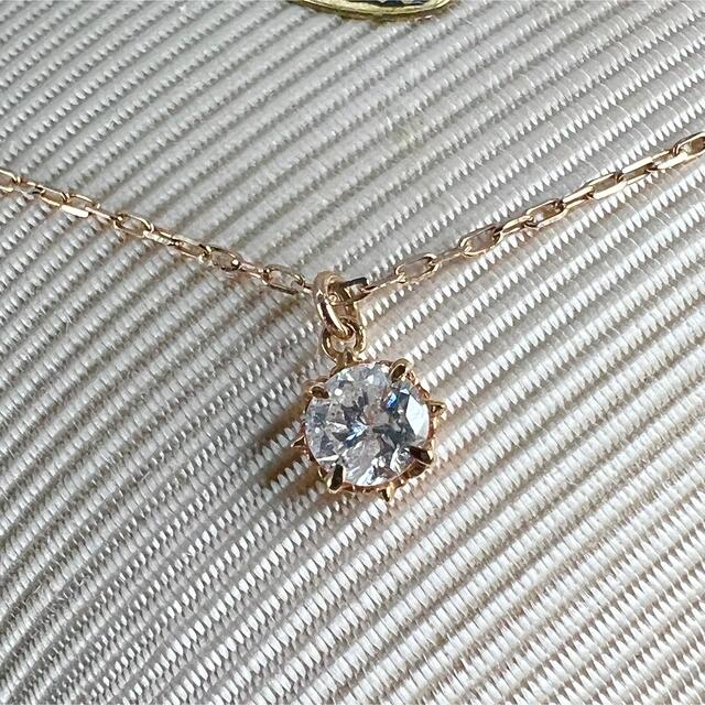 agete　アガット　ダイヤネックレス K18 0.17ct