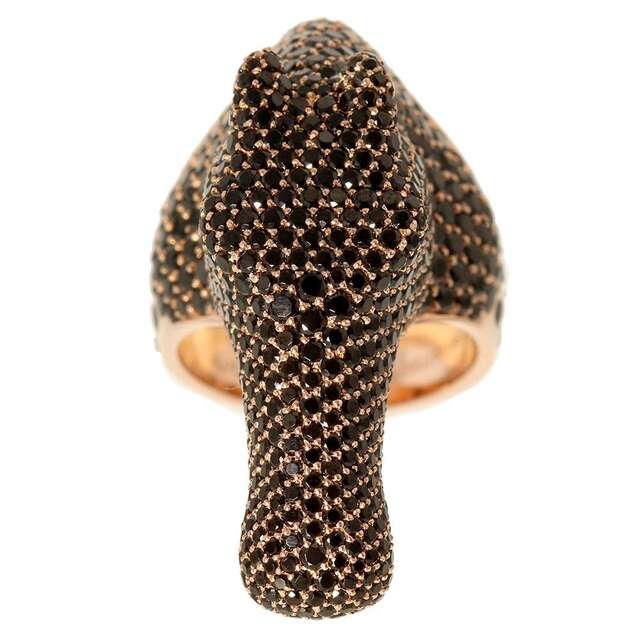 クリスマスファッション リング エルメス - Hermes ギャロップ 指輪 ジュエリー HERMES リングサイズ54 K18PGピンクゴールド 6.48ct ブラックスピネル リング(指輪)