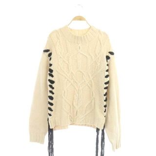 Ameri VINTAGE  LACE UP CABLE KNIT