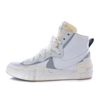 ナイキ(NIKE)のナイキ サカイ NIKEBLAZER 23.5cm 白 グレー BV0072(スニーカー)