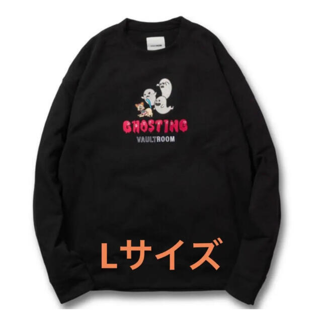 トップスvaultroom GHOSTING CREWNECK / BLK