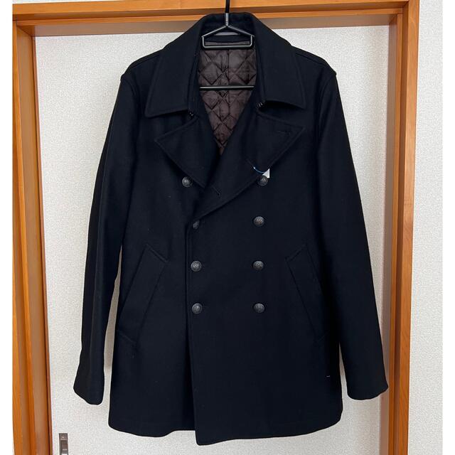 Paul Smith(ポールスミス)のポールスミス Paul Smith カシミヤ混 ピーコート Lサイズ ブラック メンズのジャケット/アウター(ピーコート)の商品写真