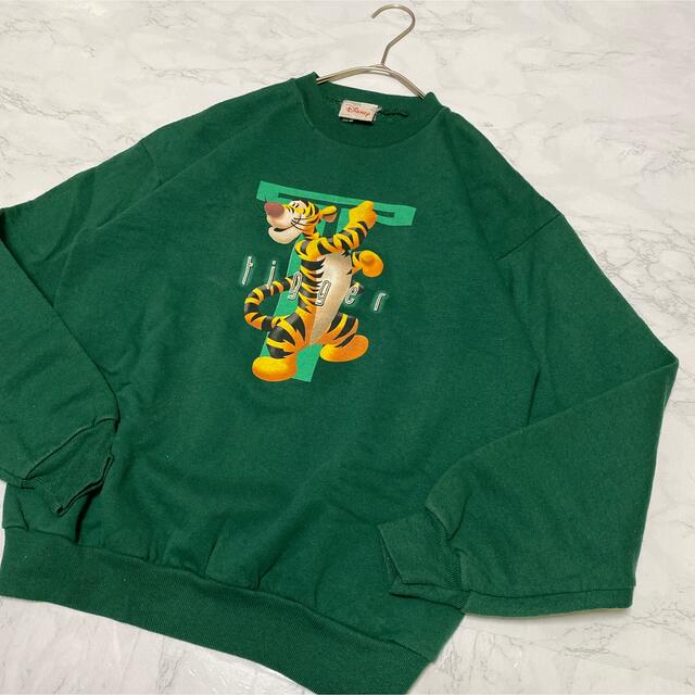 Disney ディズニー　スウェット　tiger デカロゴ　vintage 希少 メンズのトップス(スウェット)の商品写真