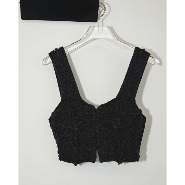 TODAYFUL Patchwork Knit Bustier ニットビスチェ