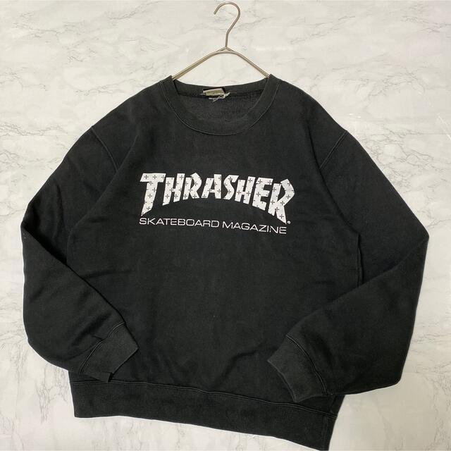 THRASHER(スラッシャー)のスラッシャー　スウェット サンフランシスコ　デカロゴ　希少　古着　激レア メンズのトップス(スウェット)の商品写真