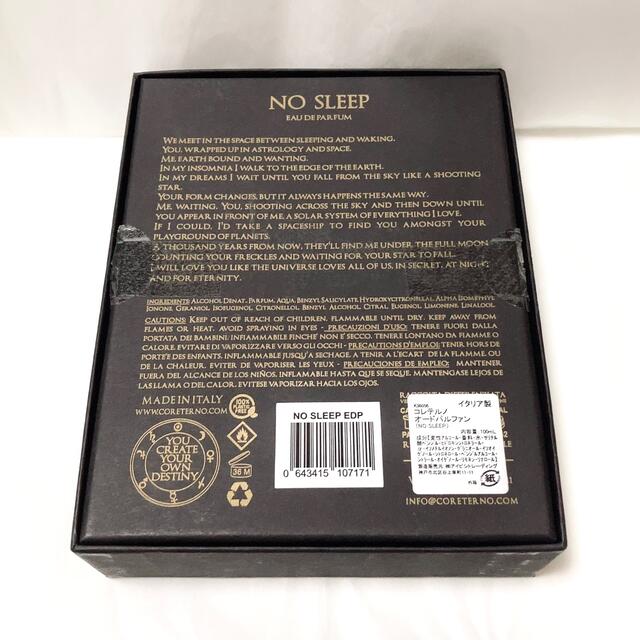 CORETERNO コレテルノ NO SLEEP EDP 100ml CORETERNO コレテルノ NO SLEEP EDP 100ml