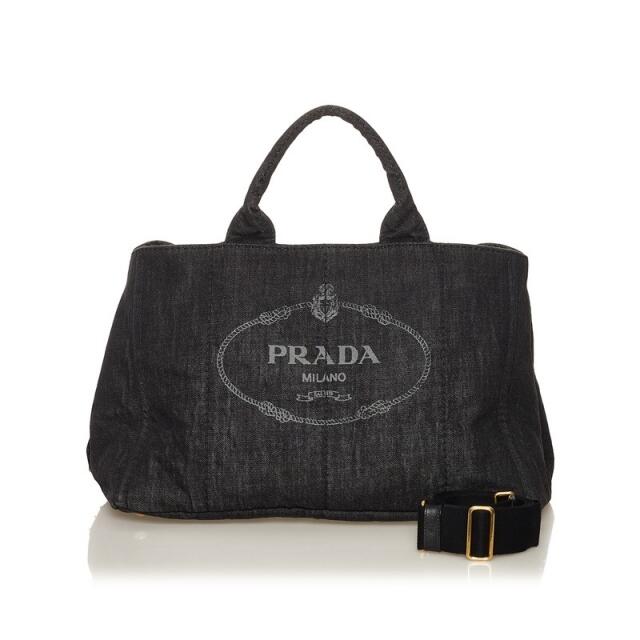 プラダ カナパ L ハンドバッグ ショルダーバッグ 2way キャンバス レディース PRADA 【1-0074409】