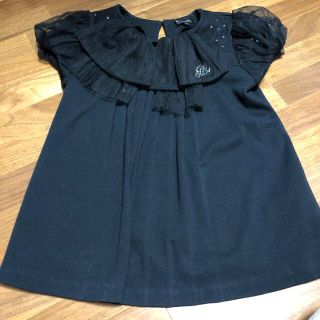 ジルスチュアートニューヨーク(JILLSTUART NEWYORK)のジルスチュアートニューヨーク　カットソー　黒　130(Tシャツ/カットソー)