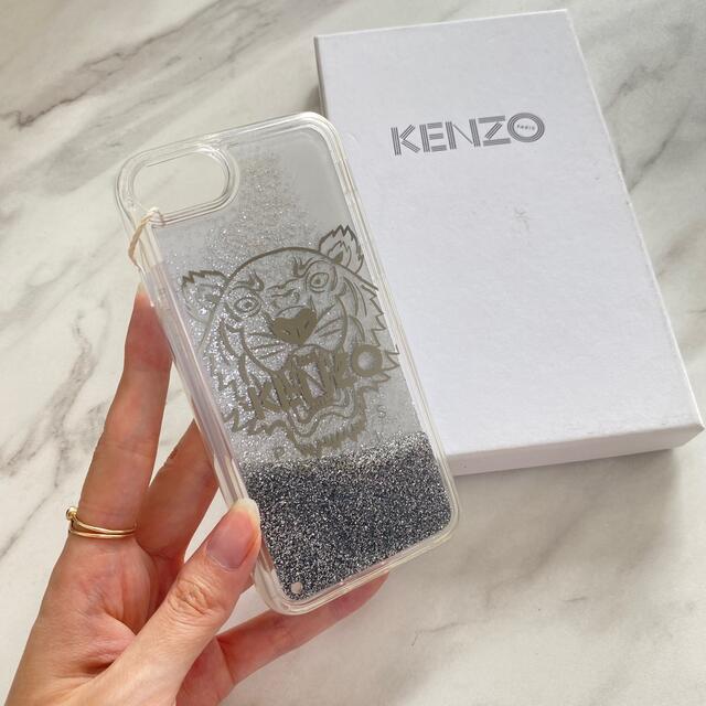 【新品】KENZO ケンゾー iPhone7/8/SE2ケース シルバー