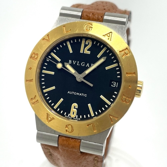 BVLGARI - ブルガリ BVLGARI ブルガリブルガリ LC29SG 自動巻き デイト 腕時計 SS/K18YG シルバー/ゴールド