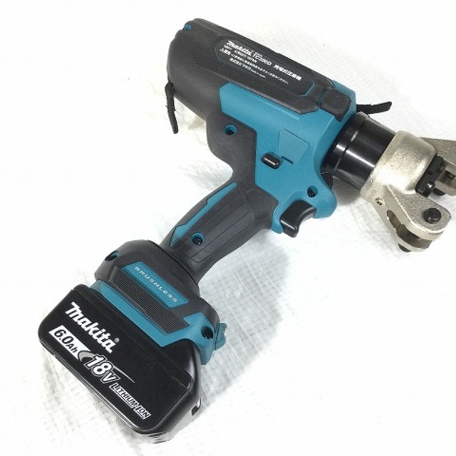 Makita(マキタ)の☆未使用品☆ makita マキタ 18V 充電式圧着機 TC300DRG バッテリ（18V 6.0Ah）アタッチメント付き 充電器付き+ケース 59548 自動車/バイクのバイク(工具)の商品写真