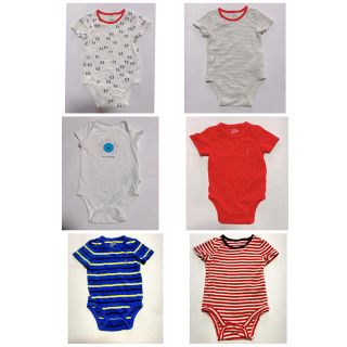 ベビーギャップ(babyGAP)の可愛い♡ベビーギャップ　半袖ロンパース　6点セット⭐︎(ロンパース)