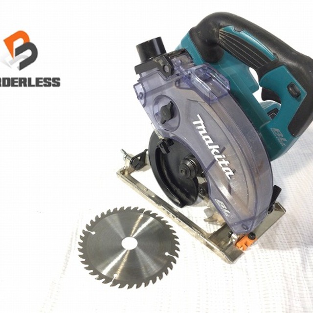 自動車/バイク☆品☆makita マキタ 14.4V 125ｍｍ 充電式防じんマルノコ KS510D バッテリー(14.4V 5.0Ah) 1個 付き 電動工具 切断機 59592